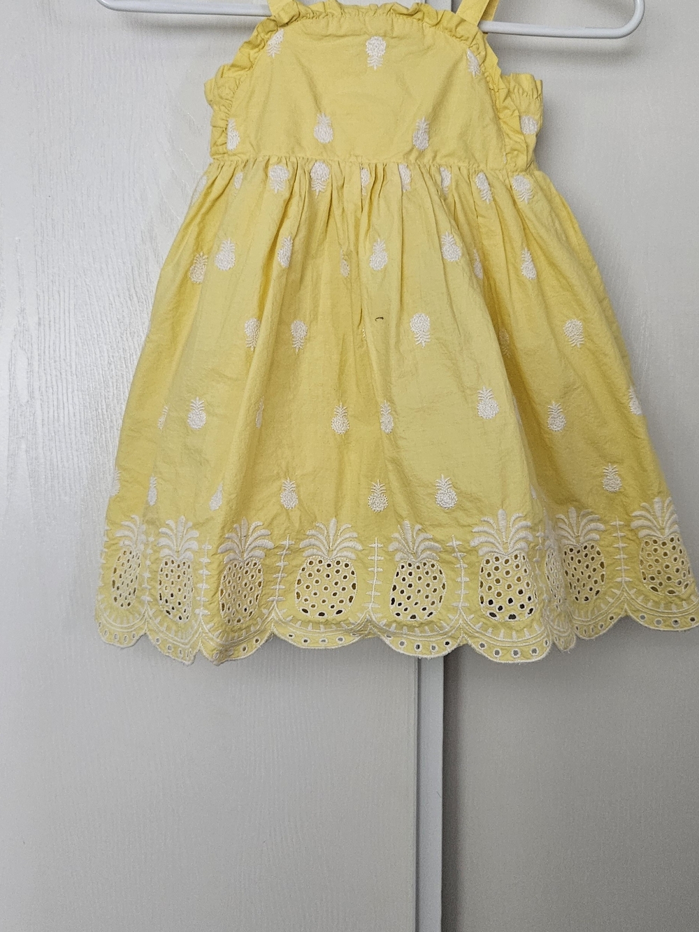Flapdoodles Yellow Eyelet Pineapple Sundress
